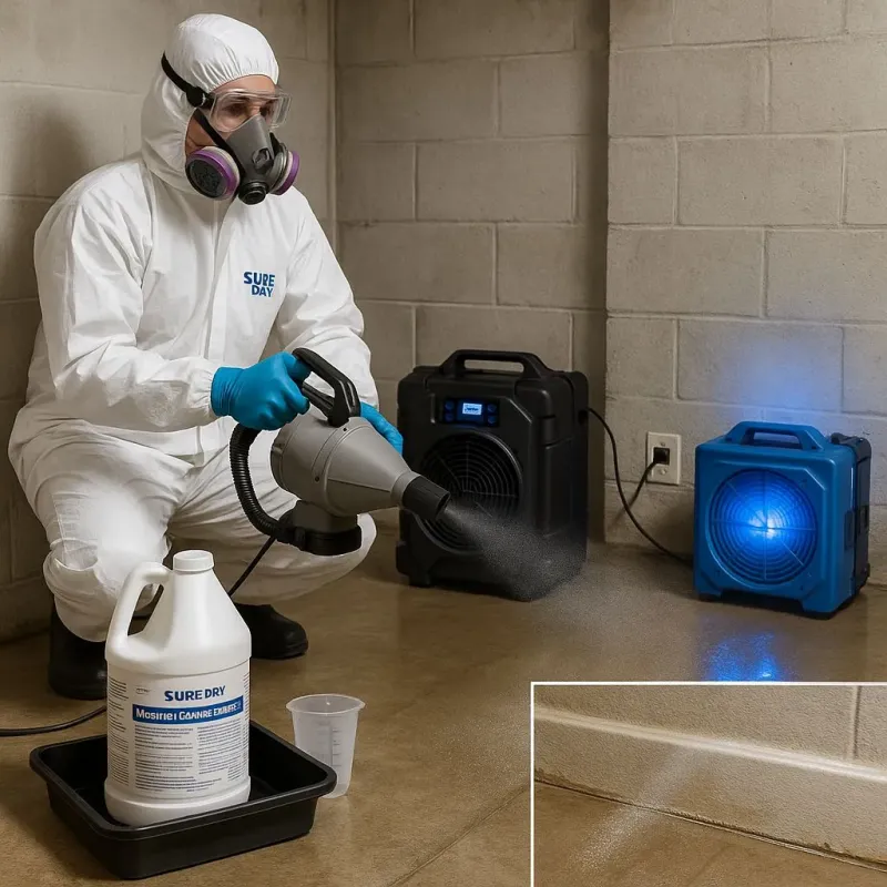 Sanitization and Odor Removal process in Bethlehem Village, CT